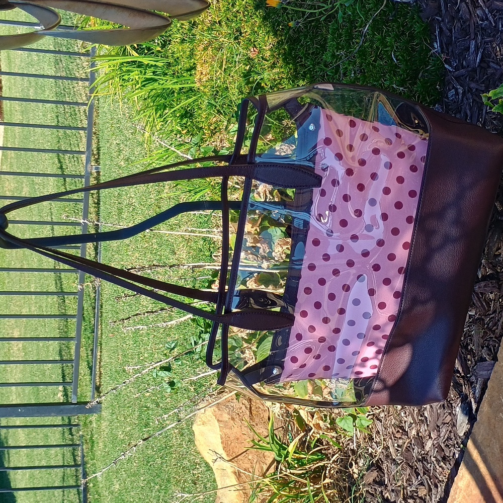 Kate Spade Ash See-through Geo Bird Tote Bag LIKE NEW! Retail $329 - Picture 3 of 7